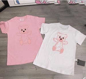 Babymeisjes t-shirt jurk zomermeisjes merkjurken