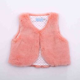 bébé filles gilet fille vêtements gilet garçon veste en fausse fourrure de haute qualité 210515