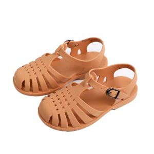 Bébé gladiateur sandales décontractées respirant creux de chaussures romaines pvc d'été enfants chaussures plage enfants sandales filles 240523