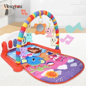 Tapis de gymnastique pour bébé, Puzzles, support éducatif, jouets, jeu de musique avec clavier de Piano, Tapis de Fitness pour nourrissons, cadeau pour enfants, 240127