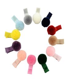 Baby Hair Clips Hairpins mignon Ball Full Mini Grosgrain Ribbon Clips Hairgrips Girls Bowknot Hair Clips Kids Hair Accessories 20 Co4551975