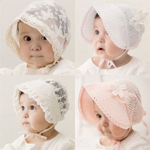 Baby Hat Lace Flower Cap Princess Hollow Kids Girl Summer Caps Katoen baby