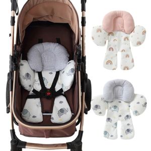 Babyhoofd nekondersteuning voor pasgeborenen, kinderzitjesinzetstuk, peuter kinderwagen en autostoel slapend kussen, 2-in-1 lichaam ultra-zachte comfortondersteuning