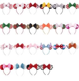 Babyhoofdband met pailletten Big Bow Mouse Ear Elk Horn Christmas Halloween Glitter Boutique For Girl Boy Xmas Elastic Hair Head Band2045870