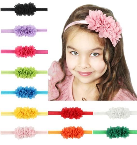 Diademas para bebés, diadema de gasa elástica para niños con flores, accesorios para el cabello para niñas y niños, diademas para bebés recién nacidos, tocados para todd9259358