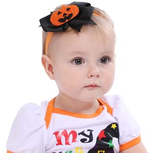 Bebé Diadema de Halloween Halloween Bow Deedband Boutique Girls Calabaza Calavera Cráneo Accesorios para el cabello Niños Niños Mabado de Hairbands KHA516