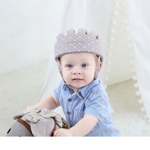 Bébé casque chapeau sécurité protection anti-collision infantile tout-petit marche Protection doux coton maille chapeau nouveau-né tête pare-chocs en stock a01