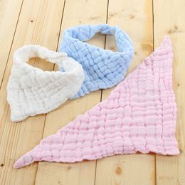 Baby Baby Runched Cotton Bandana Bib Drool Bib Peuter Pasgeboren Zachte Ademend Voeding Lunch Sjaal Bib Burp Doeken