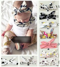 Baby Ins Hoofdbanden Infant Fashion Kids Cute Bow Lovely Bowknot Headwrap Bowknot Knot Child Diy Cotton Hair Band Children Accessoires