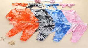 Combinaisons pour bébés Vêtements de créateurs pour bébés garçons Tiedye Vêtements pour enfants Sweat à capuche pour bébé Barboteuses Pantalons Pull Leggings Bandeaux Bodys S8164302