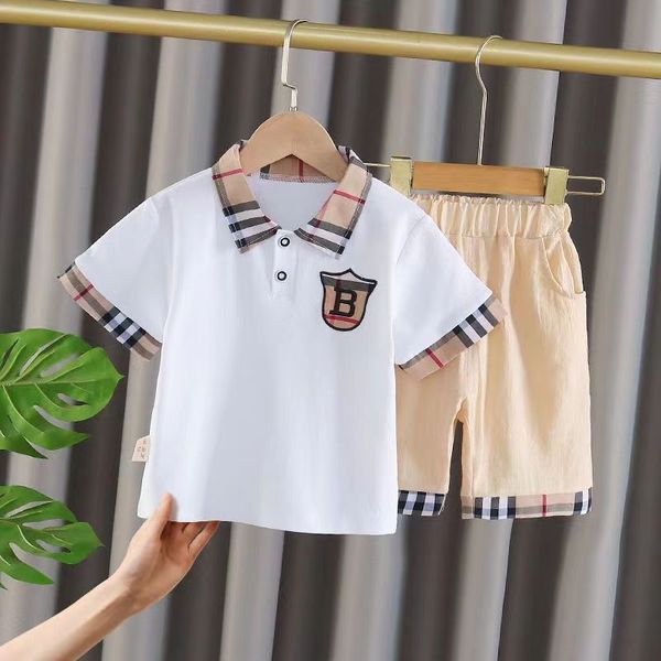 Baby Kids Boy Designers Clothes Conjuntos de ropa para niños pequeños Summer Baby Short-Sleeve T Shirt Shorts 2PCS Disfraz para niños Ropa Chándal