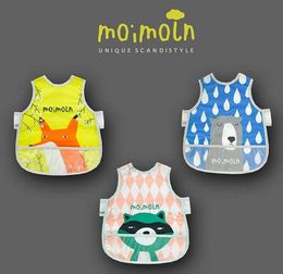 Baby Kids Cartoon Eva Bibs imperméable Moimoln Bandana Silicone Enfants Boys Filles Burp Vêtements d'alimentation