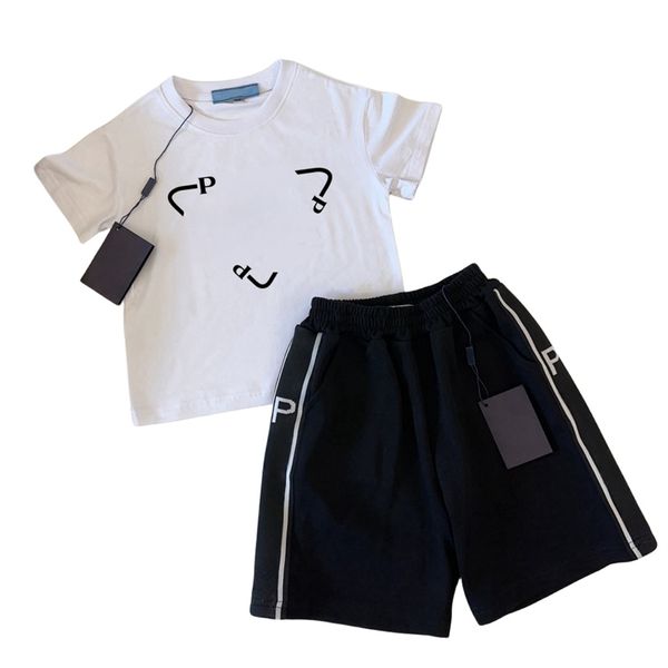 Baby Kids Clothing Set Baby Boys Girls T-shirt Short Clothes New Cotton Kids Girls Kids Designer Clothing Baby Taille 90cm-150cm H07