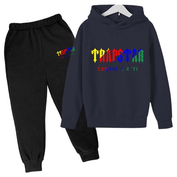 Bébé Enfants Designer Vêtements Ensemble TRAPSTAR Pull Tout-petit À Capuchon Enfant Survêtements 2 Pièces Ensembles Garçons Filles Jeunes Enfants Sweats À Capuche Sweat Pantalon De Survêtement 66ess