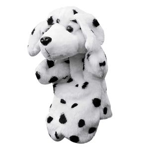 Bebé Niños Juguete Educativo Dálmata Animal Forma Felpa Marioneta de Mano Padre-hijo Juguete Regalo Niñas Puntos Printes Felpa Muñeca Regalos Fe Q0727