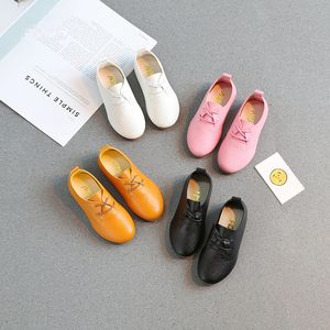 Baby kinderen schoenen nieuwste lente herfst kinderen Britse stijl lederen schoenen zachte buitenzool sneakers baby peuter prinses leisure schoenen 1-12T