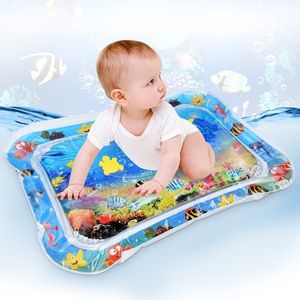 Bébé enfants tapis de jeu d'eau avec peu de mousse ventre de poisson bébé infantile tapis de jeu temps bambin activité jouer tapis d'eau pour les enfants LJ201114