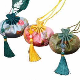 Bébé Lanugo Sac à cheveux Cordon Bundle Sachet Sacs de rangement de bijoux Pochette chinoise Voiture Carry On Sachet Sac de bonbons de mariage c5OA #