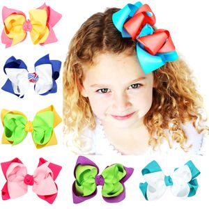 Baby Barrettes Ribbon Bow Haarspeld Clips Europa Girls GROOT BOWKNOT BRABLET KIDS HAAR BOUTIKE BOWS KINDEREN HAAR ACCESSOIRES QHC009