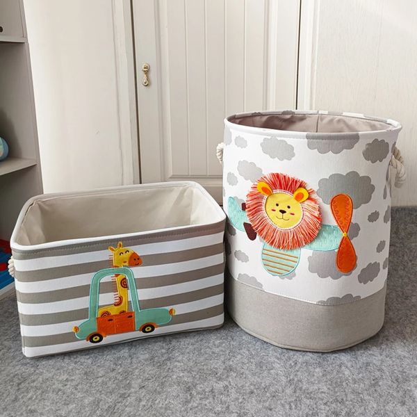 Panier à linge bébé mignon dinosaure pliable rangement jouet seau pique-nique caricatures sales corsto