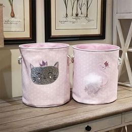 Baby Laundry Basket voor het organiseren van schattige dinosaurus Swan Picnic Box Organizer voor vuile kleding opvouwbare speelgoedopslag emmer