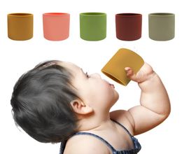 Bébé apprendre à boire tasse Drinkware tasses en silicone pour les tout-petits enfants enfant tasse d'eau bouteille 220ML1699160