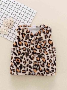 Duffle-coat bébé léopard en peluche SHE