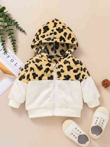 Baby Leopard Rits Flanel Jacket zij