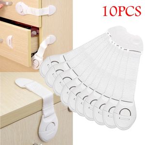 Baby Locks Latches# 10pcs Child Safety Cabinet Lock Proof Security Protector Drawer Door Plastic Protection Kids 230601