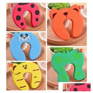 Baby Locks Lockes# Cartoon Animals kindervinger Corner Guard vergrendelt babyveiligheid Beschermer Deur stopkinderen schattige stops Drop Dhanc Dhanc