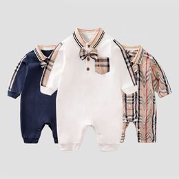 Baby Luxe Rompertjes Pasgeboren Kleding Kinderen Baby Body Jongen Meisje Luxe Romper Kids Designer Kleding Kinderen Onesies Jumpsuits Esskids-6 CXD2401185