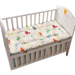 Colchón para bebé, almohadilla plegable, cuna plegable, juego de cama transpirable, cama infantil para niños y niñas, 120x60cm 240103