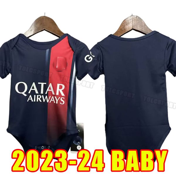 BABY MBAPPE HAKIMI MESSISS camisetas de fútbol SERGIO RAMOS 23 24 Maillots de fútbol 2023 2024 MARQUINHOS VERRATTI HAKIMI Camisa maillot pie INFANTES