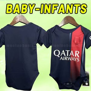 BABY MBAPPE HAKIMI Soccer Jerseys 23 24 Maillots de football 2023 2024 MARQUINHOS VERRATTI kit enfants chemise uniforme Fabian Sanches INFANTS HOME AWAY TROISIÈME