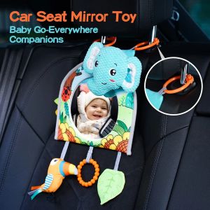 Baby Mirror Car Seat Toys Toys Teether et Crinkle Pape Fun Travel Travel Bymy Time Toys Babies Carseat Toy pour nouveau-nés Cadeaux