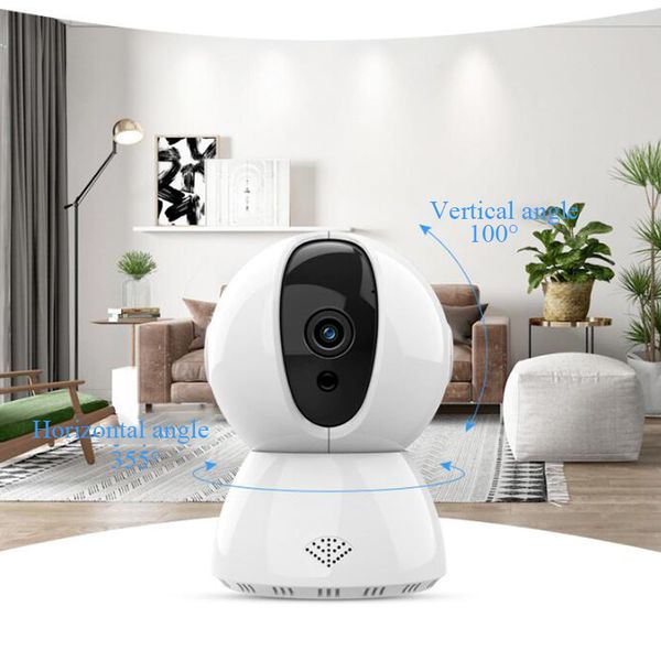 Monitor de bebé 720P 1080P cámara inalámbrica de seguridad para el hogar hogar inteligente WiFi red remota cámara de vigilancia 360 HD Monitor infrarrojo