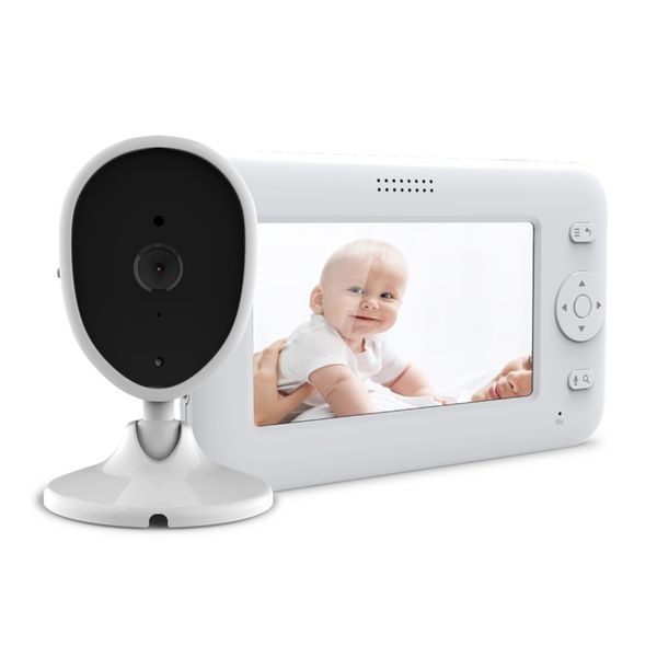 Caméra de surveillance pour bébé 43 pouces vidéo sans fil bidirectionnelle Audio Vision nocturne caméras de surveillance avec écran d'affichage de la température 230620