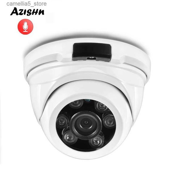 Caméra de surveillance pour bébé, Audio H.265, 4 mp, 5 mp, grand Angle, IP, Microphone métallique, IP66, réseau P2P, dôme, sécurité, CCTV, DC 12V/48V, PoE Q240308