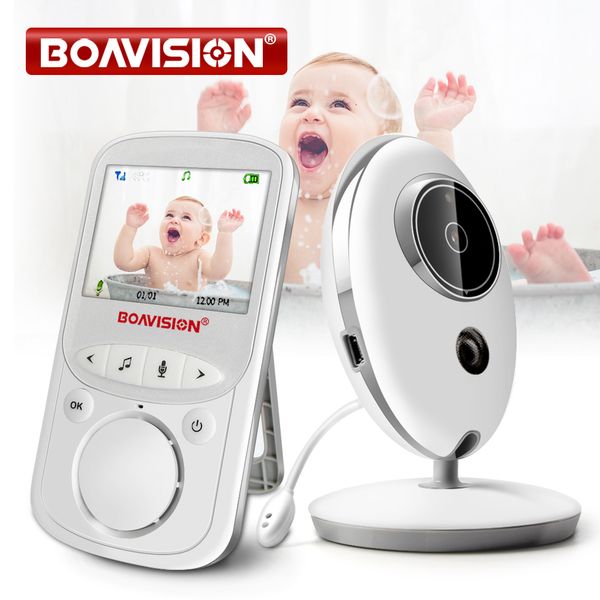 Cámara de monitor de bebé BOAVISION VB605 Portátil 2.4 pulgadas LCD Monitor de bebé inalámbrico Video Radio Cámara de niñera Intercomunicador IR Bebe Cam Walkie Talk Babysitter 230203