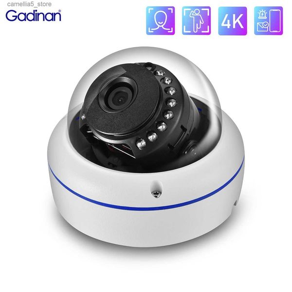 Caméra de surveillance pour bébé Gadinan 4K 8MP POE IP extérieure étanche 5MP 4MP H.265 Vision nocturne infrarouge Surveillance de sécurité CCTV Détection de mouvement Q240308