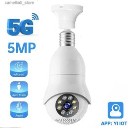 Caméra de surveillance pour bébé HONTUSEC YI IoT 5G 2.4G 5MP Wifi Surveillance PTZ Audio bidirectionnel Suivi automatique prend en charge Alexa Google Q240308