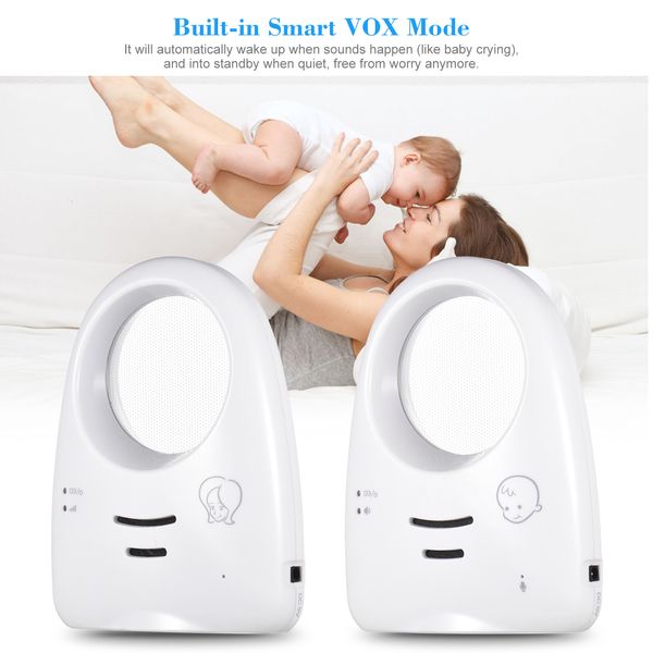 Monitor de bebé Cámara portátil 2,4 GHz Audio digital inalámbrico Monitor de bebé Conversación unidireccional Detector de llanto de bebé transparente Transmisión sensible 230418