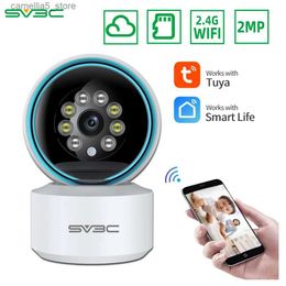 Moniteur bébé caméra SV3C Tuya Smart Life 1080P IP 2K 3MP, surveillance avec Wifi, vidéosurveillance sans fil, Protection de sécurité Q240308