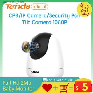 Moniteur bébé caméra Tenda Cp3 caméra de surveillance 1080P full HD 2Mp Wifi IP sécurité enfant moniteur bébé mini Q240308