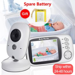 Caméra de surveillance pour bébé VB603 Moniteur pour bébé avec caméra 3,2 pouces LCD Baby-sitter électronique 2 voies Audio Talk Vision nocturne Vidéo Nounou Radio Baby Camera 230621