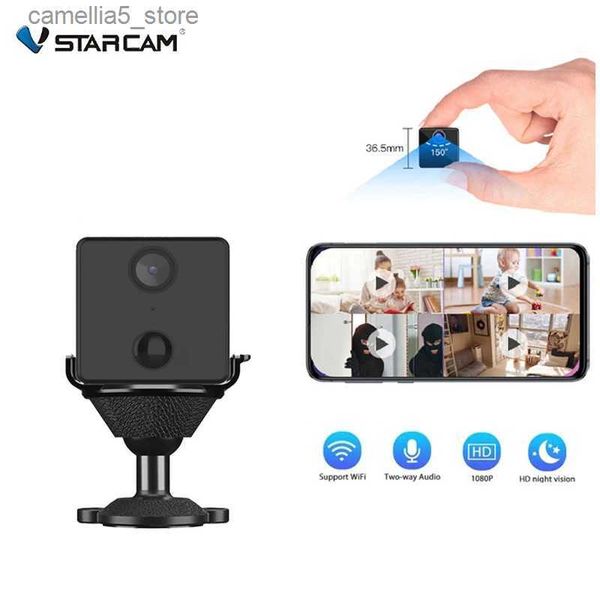 Monitor de bebé Cámara Vstarcam Mini Monitoreo WiFi inalámbrico 3MP 1080p Protección Videocámaras remotas Video Smart Home Q240308