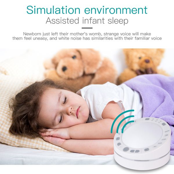 Caméra de surveillance pour bébé Instrument de sommeil à bruit blanc Lampe de nuit à lumière chaude Améliorer l'insomnie Cry Appetup Apaisant les enfants Appareil d'aide au sommeil 230620