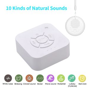 Baby Monitor Camera White Noise Sound Machine USB Rechargeable Sleep Soother Avec Shutdown Sounds Breathing Light Timer For Adult Office 230106