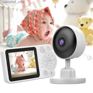 Moniteur bébé caméra sans fil intérieur 2,8 pouces vidéo bidirectionnelle Audio Vision nocturne Protection de sécurité intelligente Q240307