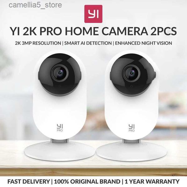 Baby Monitor Camera YI 2K Home Safety 2/4pack Sistema de monitoreo IP con visión nocturna Adecuado para el hogar/Oficina/Bebé/Niñera/Mascota Luces infrarrojas Q240308